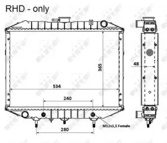 58362 NRF Радиатор, охлаждение двигателя