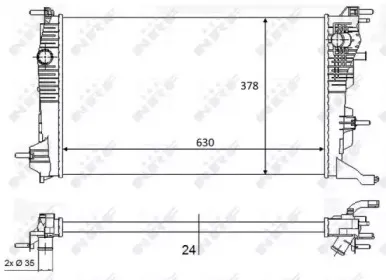 58388 NRF Радиатор, охлаждение двигателя