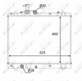 58397 NRF Радиатор, охлаждение двигателя