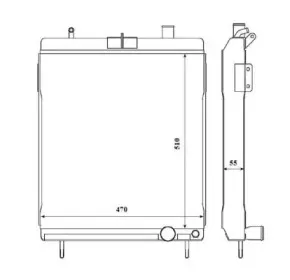 58406 NRF Радиатор, охлаждение двигателя