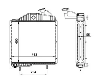 58407 NRF Радиатор, охлаждение двигателя