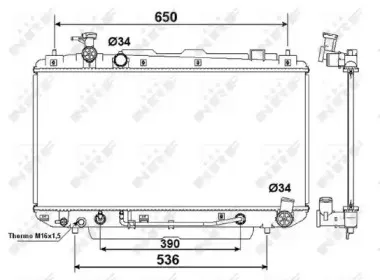 58415 NRF Радиатор, охлаждение двигателя