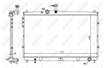 58419 NRF Радиатор, охлаждение двигателя