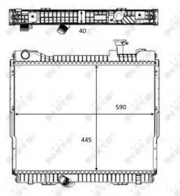 58484 NRF Радиатор, охлаждение двигателя