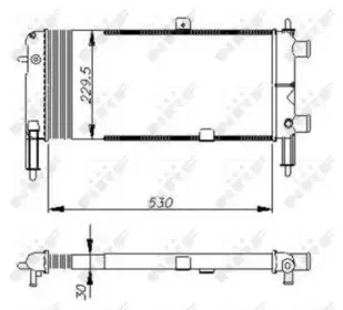 58674 NRF Радиатор, охлаждение двигателя