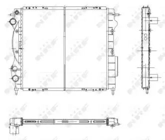 58934 NRF Радиатор, охлаждение двигателя