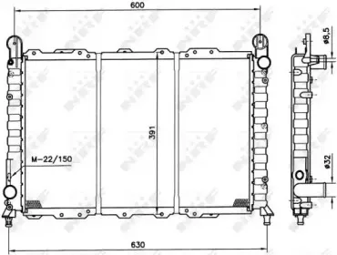 58996 NRF Радиатор, охлаждение двигателя