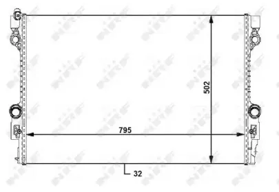 59172 NRF Радиатор, охлаждение двигателя