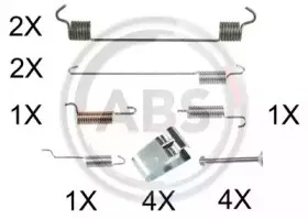 0005Q A.B.S. Комплектующие, тормозная колодка