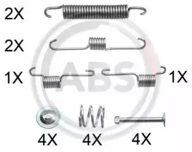 0012Q A.B.S. Комплектующие, тормозная колодка
