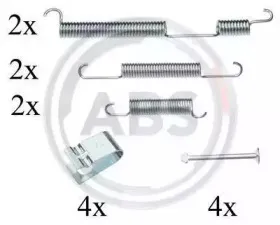 0844Q A.B.S. Комплектующие, тормозная колодка