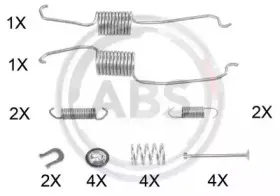 0853Q A.B.S. Комплектующие, тормозная колодка
