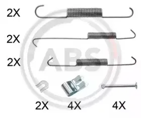 0854Q A.B.S. Комплектующие, тормозная колодка
