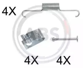 0884Q A.B.S. Комплектующие, тормозная колодка