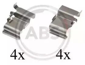 1033Q A.B.S. Комплектующие, колодки дискового тормоза