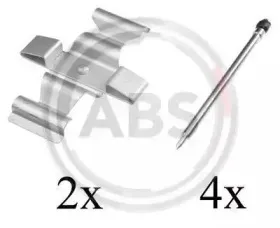 1636Q A.B.S. Комплектующие, колодки дискового тормоза