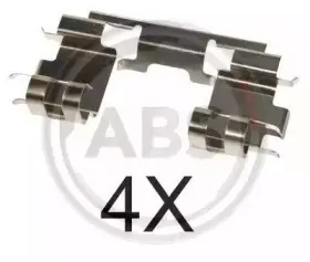 1670Q A.B.S. Комплектующие, колодки дискового тормоза