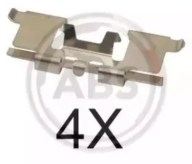 1677Q A.B.S. Комплектующие, колодки дискового тормоза