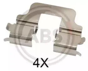 1712Q A.B.S. Комплектующие, колодки дискового тормоза