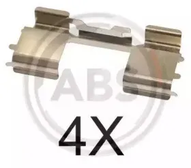 1726Q A.B.S. Комплектующие, колодки дискового тормоза