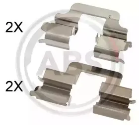 1731Q A.B.S. Комплектующие, колодки дискового тормоза