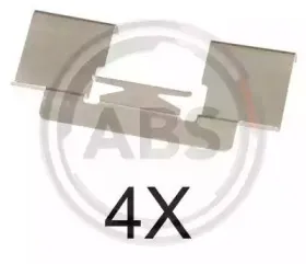 1732Q A.B.S. Комплектующие, колодки дискового тормоза