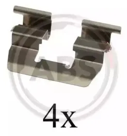 1764Q A.B.S. Комплектующие, колодки дискового тормоза