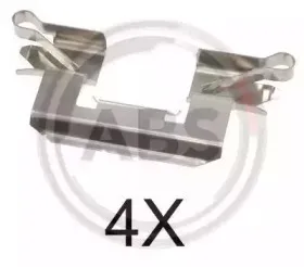 1772Q A.B.S. Комплектующие, колодки дискового тормоза