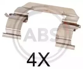 1776Q A.B.S. Комплектующие, колодки дискового тормоза