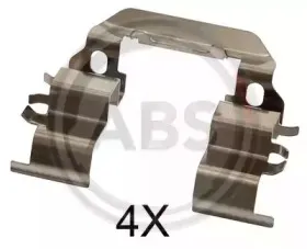 1782Q A.B.S. Комплектующие, колодки дискового тормоза