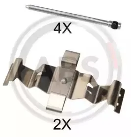 1786Q A.B.S. Комплектующие, колодки дискового тормоза