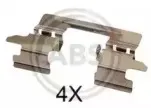 1841Q A.B.S. Комплектующие, колодки дискового тормоза