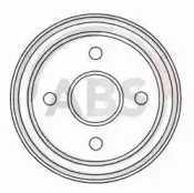 2335-S A.B.S. Тормозной барабан