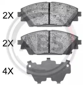 35022 A.B.S. Комплект тормозных колодок, дисковый тормоз