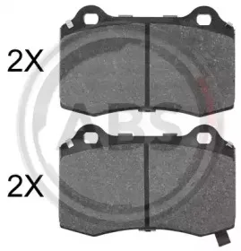 35052 A.B.S. Комплект тормозных колодок, дисковый тормоз