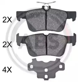 35060 A.B.S. Комплект тормозных колодок, дисковый тормоз