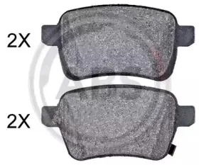 35079 A.B.S. Комплект тормозных колодок, дисковый тормоз