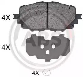 35126 A.B.S. Комплект тормозных колодок, дисковый тормоз