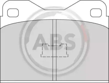 360912 A.B.S. Комплект тормозных колодок, дисковый тормоз