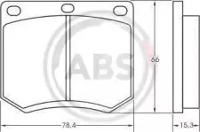 36109 A.B.S. Комплект тормозных колодок, дисковый тормоз