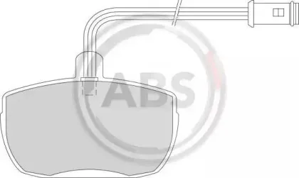 361241 A.B.S. Комплект тормозных колодок, дисковый тормоз