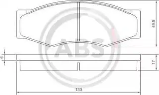 36168 A.B.S. Комплект тормозных колодок, дисковый тормоз