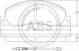 36570 A.B.S. Комплект тормозных колодок, дисковый тормоз