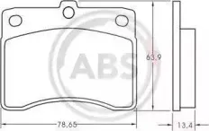 36621 A.B.S. Комплект тормозных колодок, дисковый тормоз