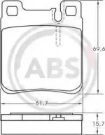 36787 A.B.S. Комплект тормозных колодок, дисковый тормоз