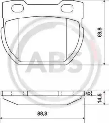 36939 A.B.S. Комплект тормозных колодок, дисковый тормоз