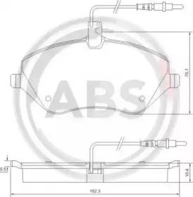 37431 A.B.S. Комплект тормозных колодок, дисковый тормоз