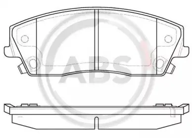 37609 A.B.S. Комплект тормозных колодок, дисковый тормоз