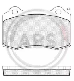 37691 A.B.S. Комплект тормозных колодок, дисковый тормоз