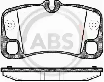 37726 A.B.S. Комплект тормозных колодок, дисковый тормоз